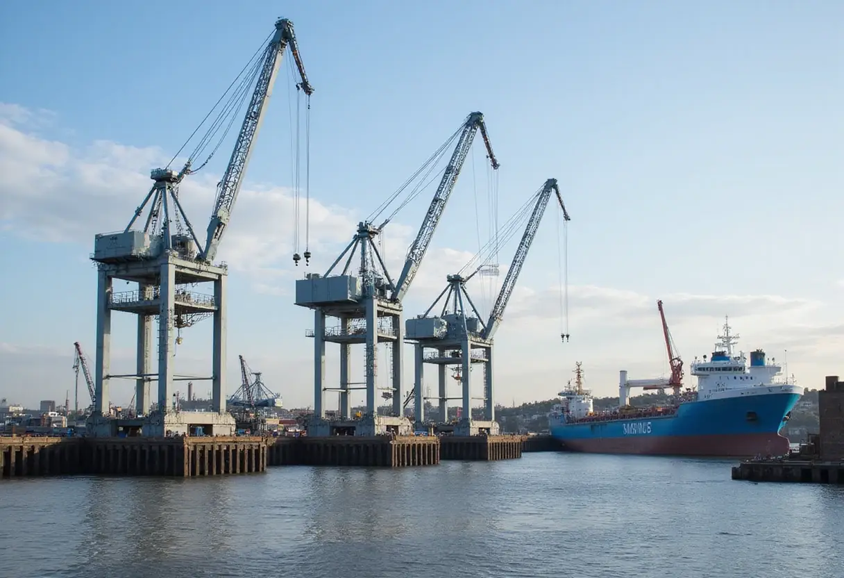 Four Of Europe’s Largest Quay Cranes Arrive At DP World’s UK Ports