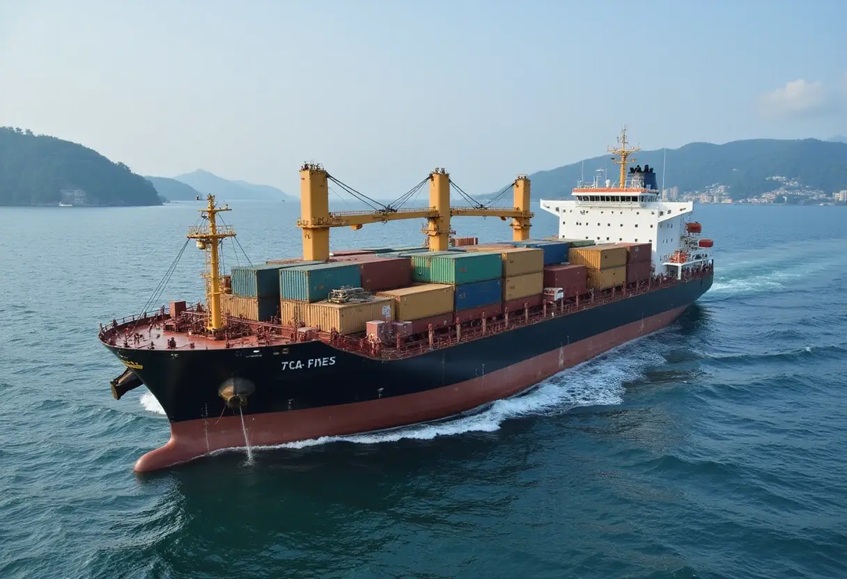 Ship carrying 2,500 containers sinks after hitting mine in Strait of Hormuz, claim Iran’s Guards - The Independent