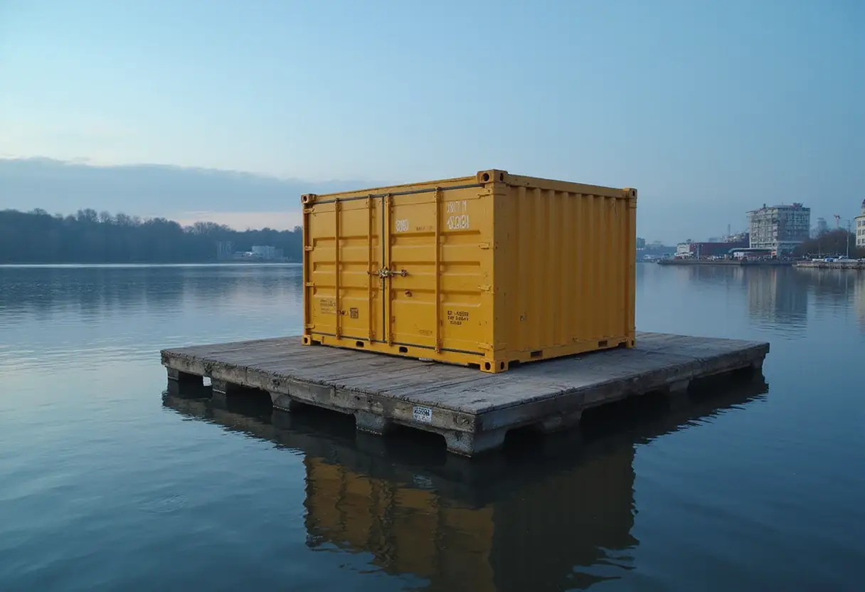 The floating container platform turning heads
