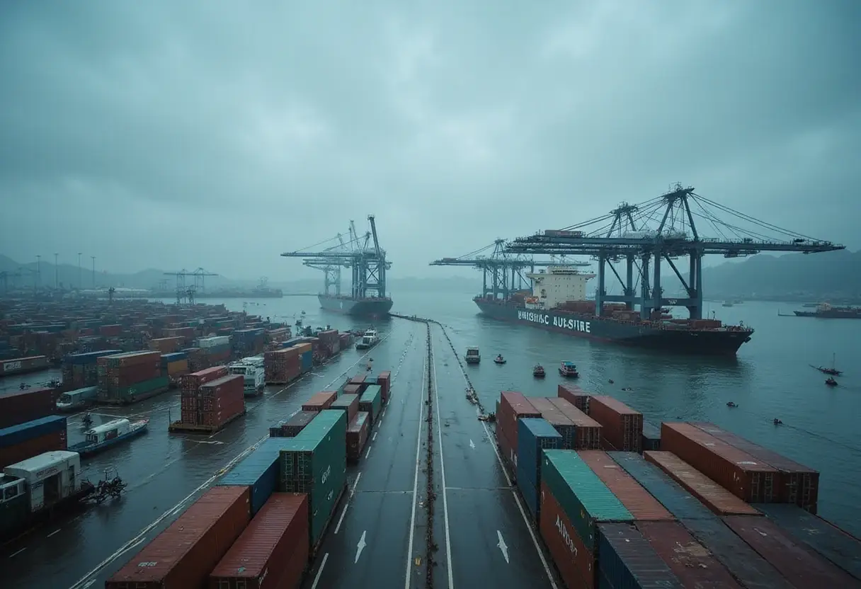 East Asia typhoons deepen port congestion and shipping delays - Container News