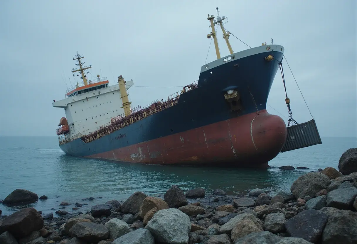 Container ship sinks after hitting mine in Strait of Hormuz, Iran's Guards claim - The Independent