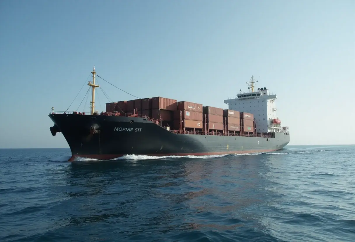 Container ship hit by projectile sinks in Strait of Hormuz, Singapore says - BBC